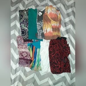 Lot Of 8 Women's Plus Size Blouse's Bundle 2XL